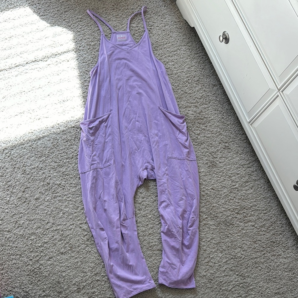 Lavender Jumpsuit with Pockets